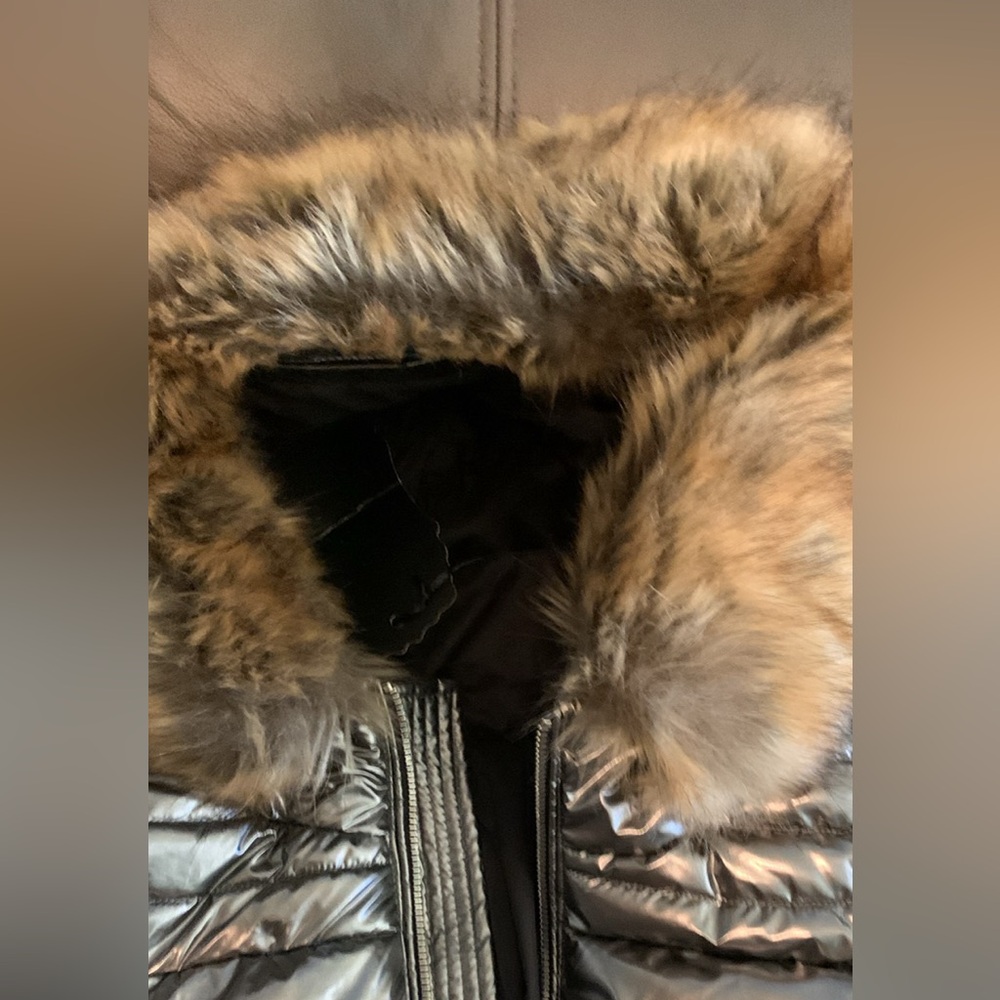 Puffer jacket silver color